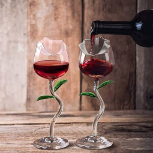 Rose Wine Glass